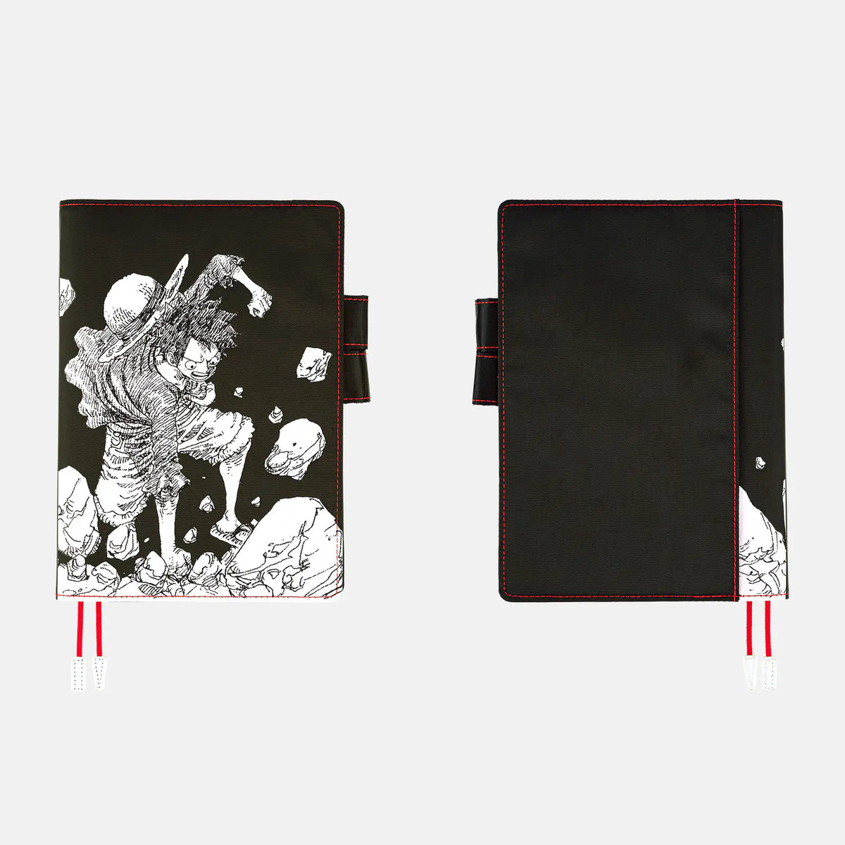 Cubierta para agenda ONE PIECE magazine — Straw Hat Luffy (Black) — A5 Cousin Size — foto 5
