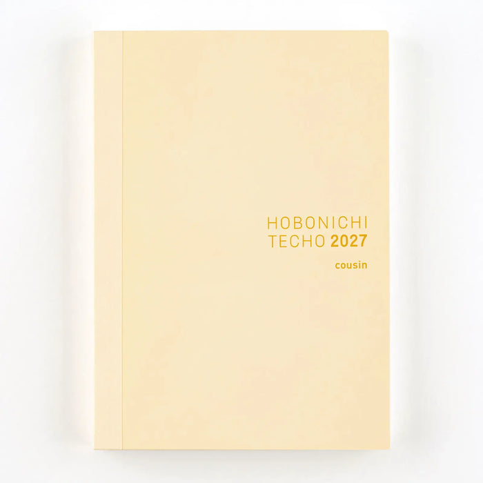 Agenda Hobonichi Techo 2027 English Cousin Book — Tamaño A5 / Diaria / Inicio en enero / Inicio en lunes — foto 1
