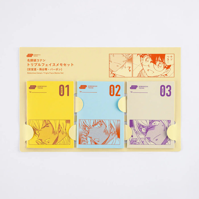 Papelería y accesorios Detective Conan — Conjunto de notas Triple Face — foto 1