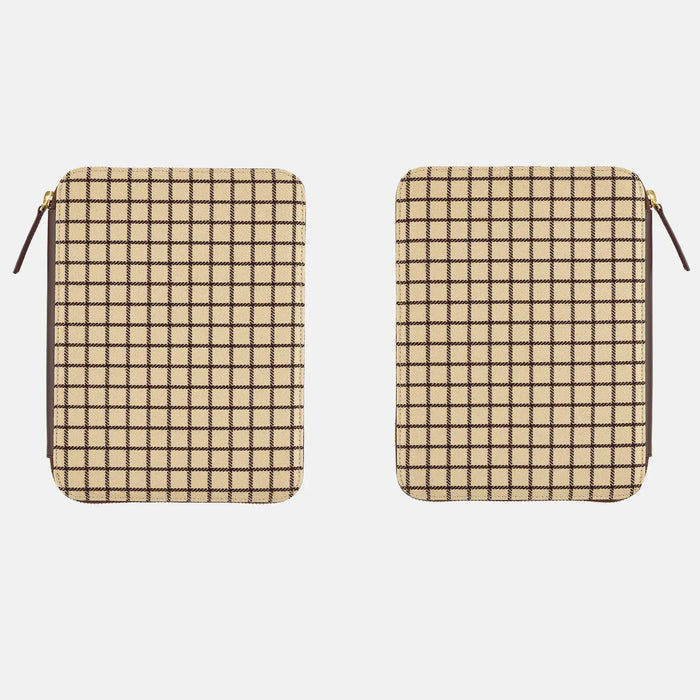 Cubierta para agenda Taut Zipped (Café au Lait Plaid) — A5 Cousin Size — foto 4