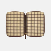Cubierta para agenda Taut Zipped (Café au Lait Plaid) — A5 Cousin Size — foto 5