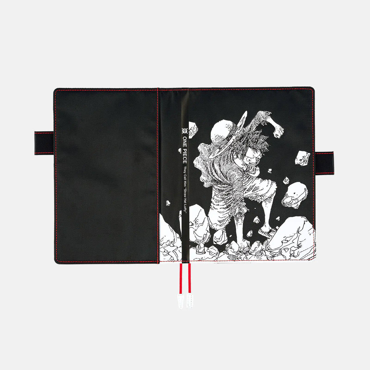 Cubierta para agenda ONE PIECE magazine — Straw Hat Luffy (Black) — A5 Cousin Size — foto 6