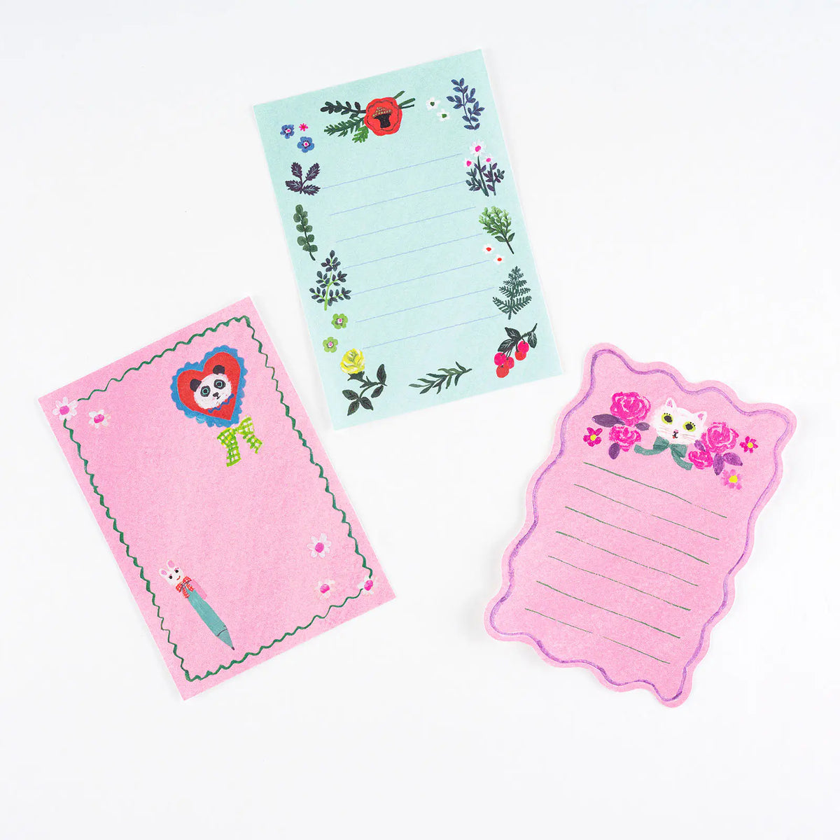 Papelería y accesorios Yumi Kitagishi — Conjunto de Cartas Miniatura del Gato Blanco — foto 2