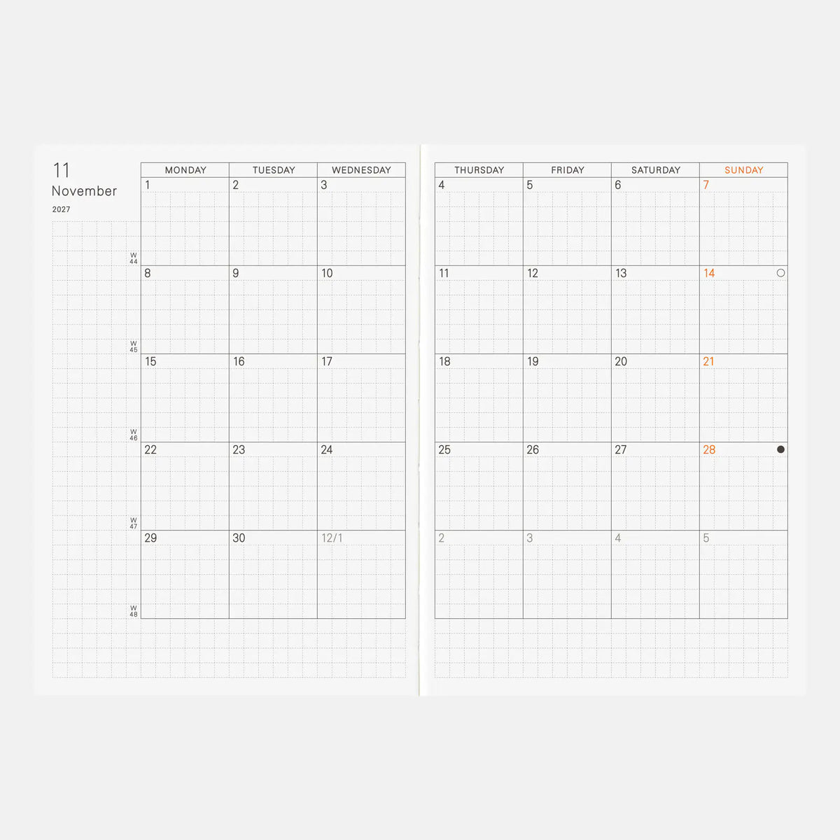 Agenda Hobonichi Techo 2027 Inglés — foto 2