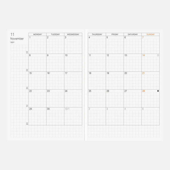 Agenda Hobonichi Techo 2027 Inglés — foto 2