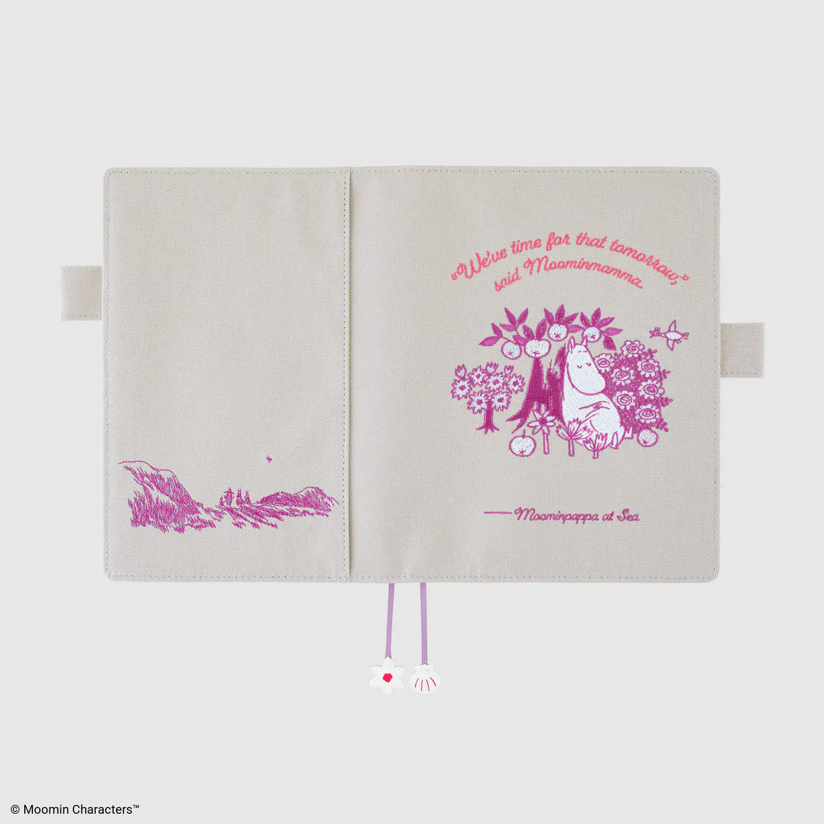 Cubierta para agenda Moomin — My Yard (Pink Gray) — Tamaño A5 Cousin — foto 6