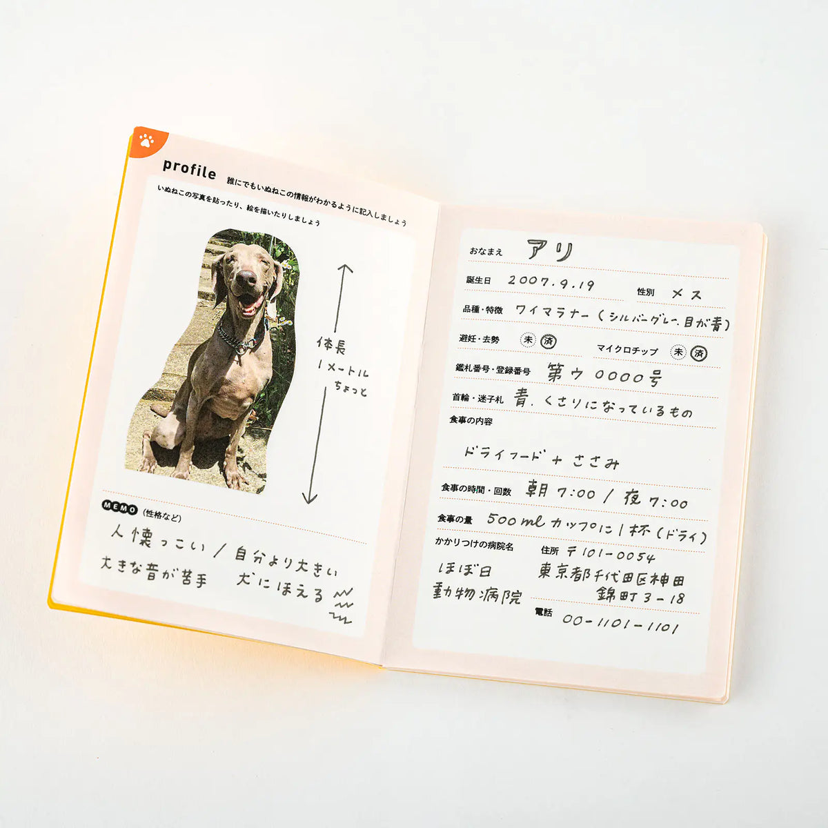 Cuaderno de Salud para Mascotas Hobonichi — foto 2