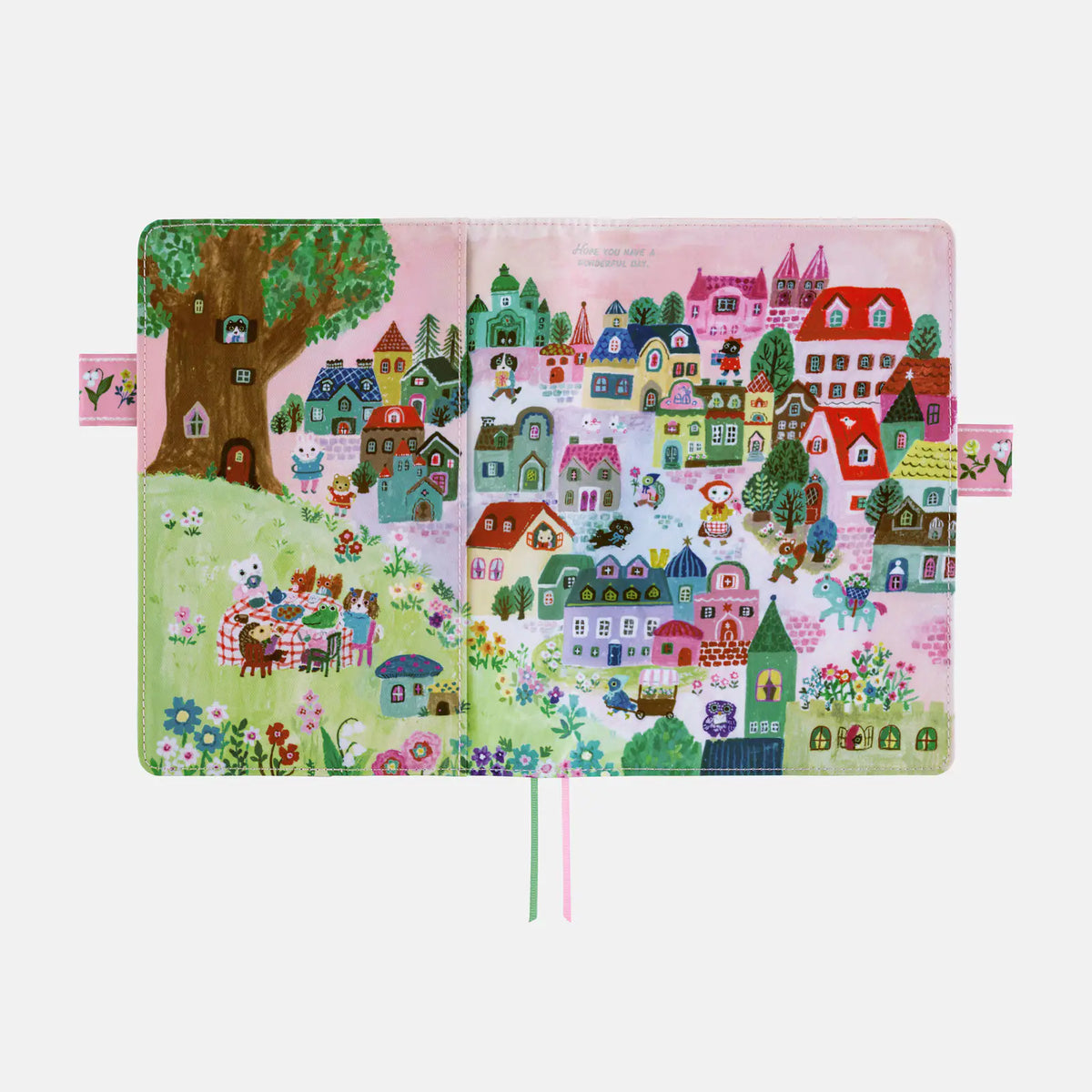 Cubierta para agenda Yumi Kitagishi — White Cat Village — A5 Cousin Size — foto 6
