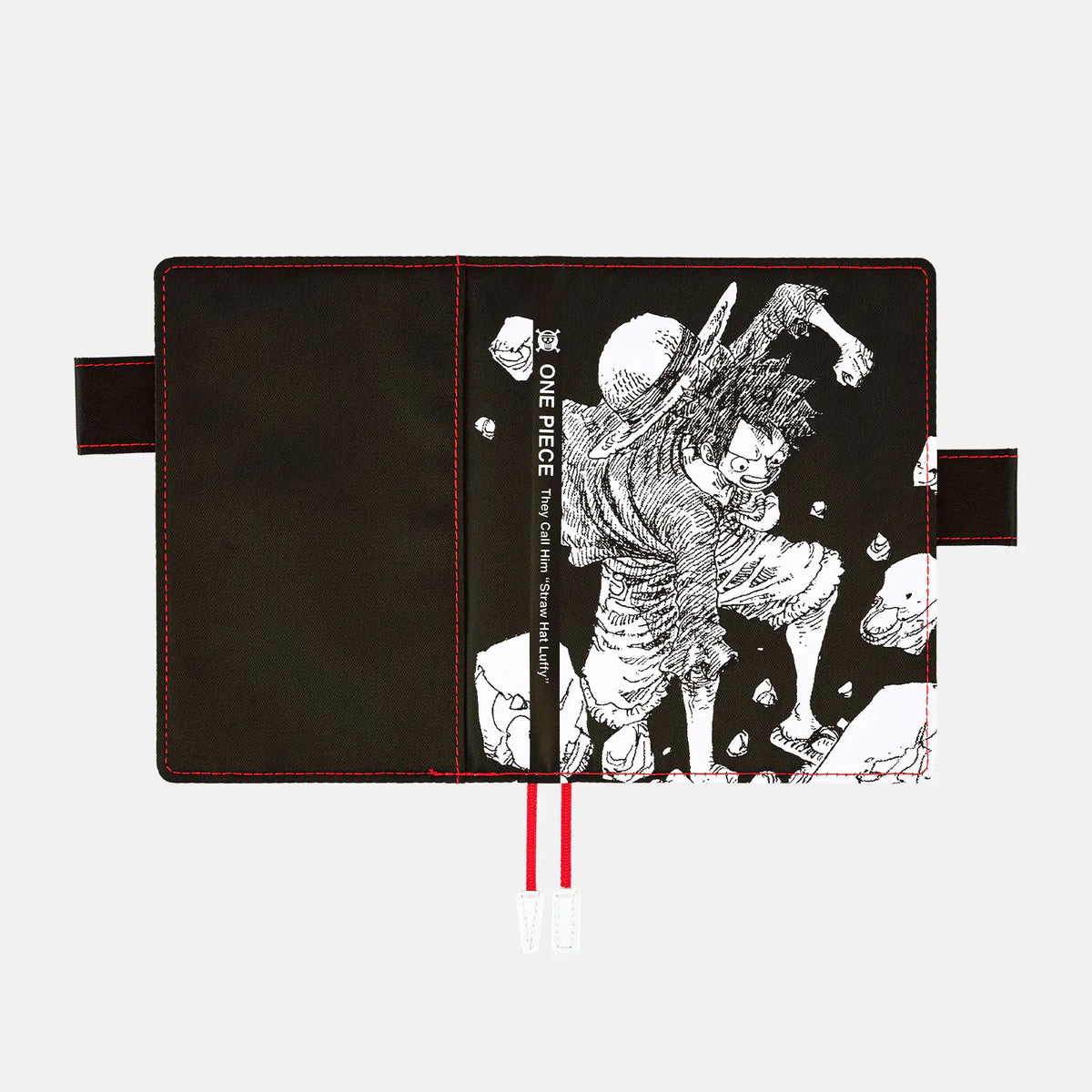 Cubierta para agenda ONE PIECE magazine — Straw Hat Luffy (Black) — A6 Original Size — foto 6