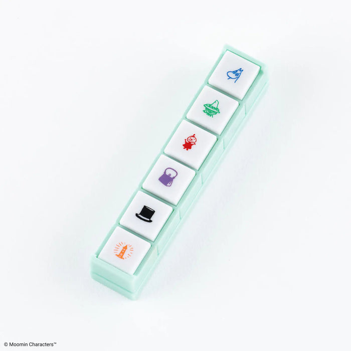 Papelería y accesorios Moomin — Pochitto6 Push-Button Stamp (Moomin) — Kodomo no Kao x Hobonichi — foto 2