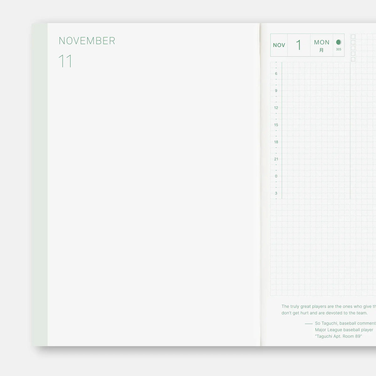 Agenda Hobonichi Techo 2027 English Cousin Book — Tamaño A5 / Diaria / Inicio en enero / Inicio en lunes — foto 3