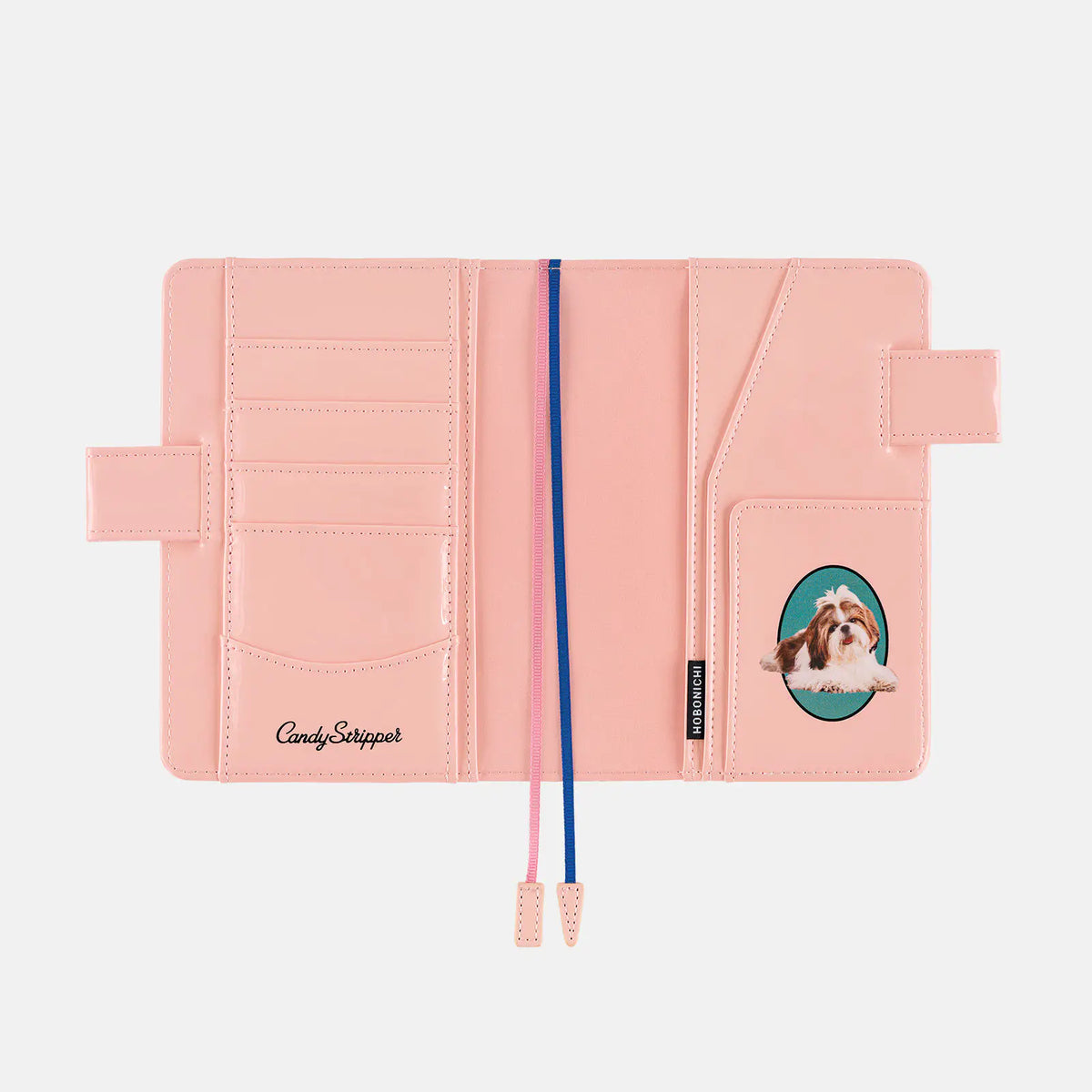Cubierta para agenda Candy Stripper — Random Dog & Cat (Pink) — A6 Tamaño Original — foto 7