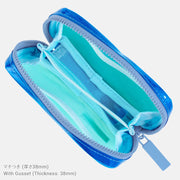 Organizador Clear Mixed Blue — Bolsa Drawer Pouch Pocket — foto 7