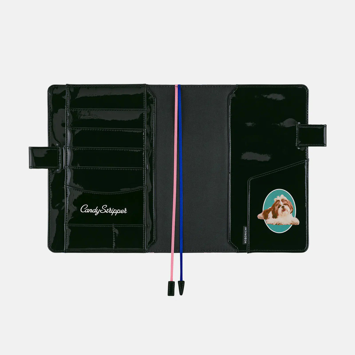Cubierta para agenda Candy Stripper — Random Dog & Cat (Black) — A5 Cousin Size — foto 7