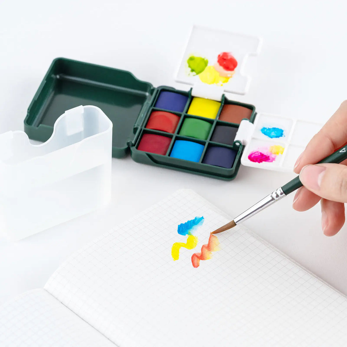 Papelería y accesorios Vic art — AQUA Palette - Juego de pinturas acuarelables portátiles — foto 3