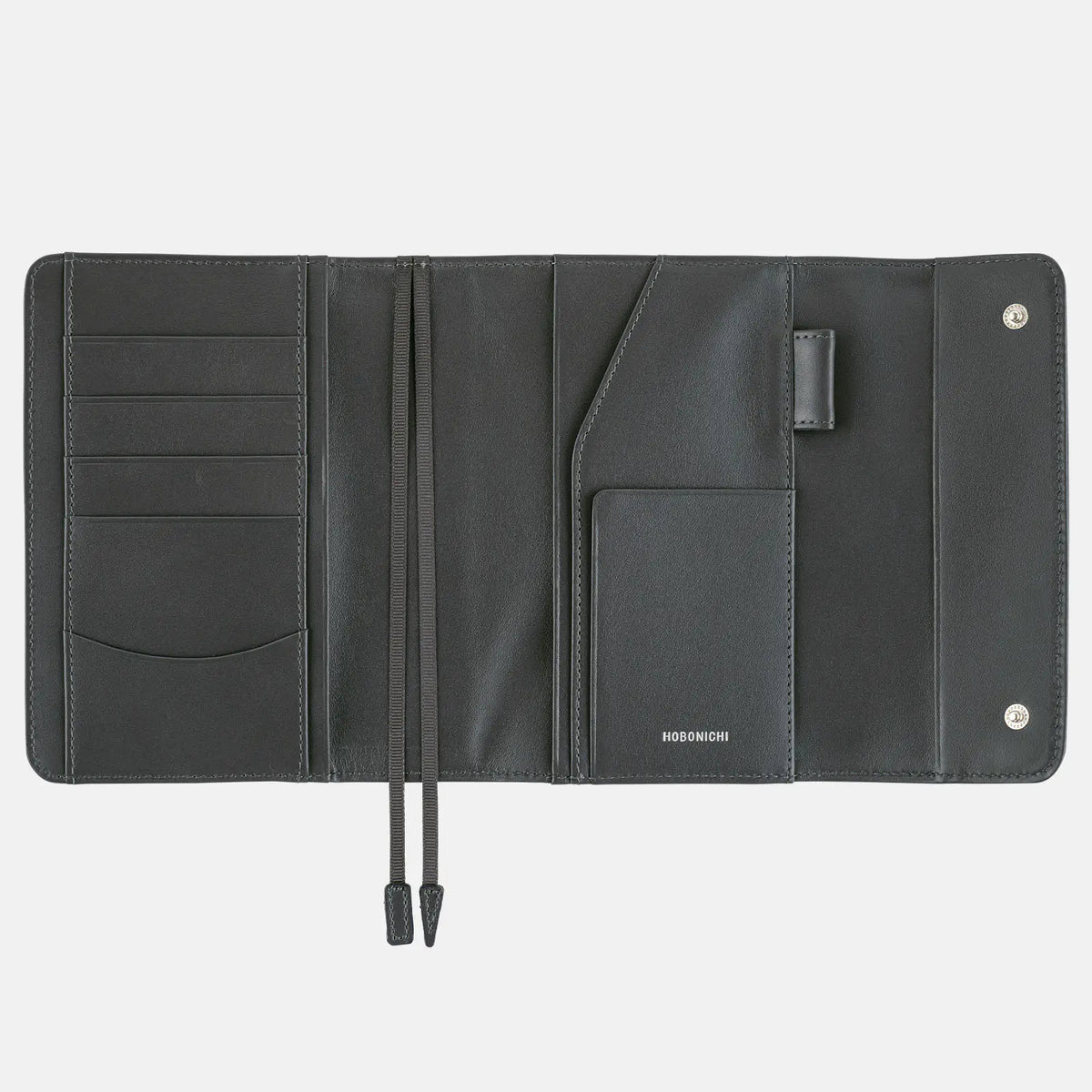 Cubierta para agenda Leather — Charcoal Gray — A6 Original Size — foto 6