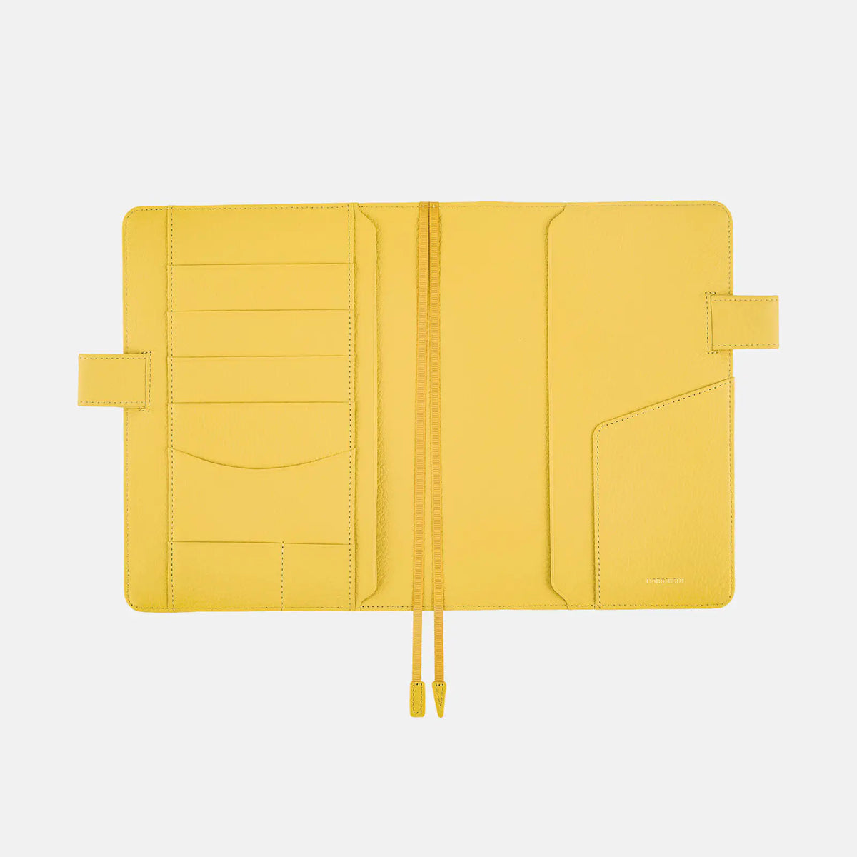 Cubierta para agenda Leather — Brilliant Yellow — A5 Cousin Size — foto 6