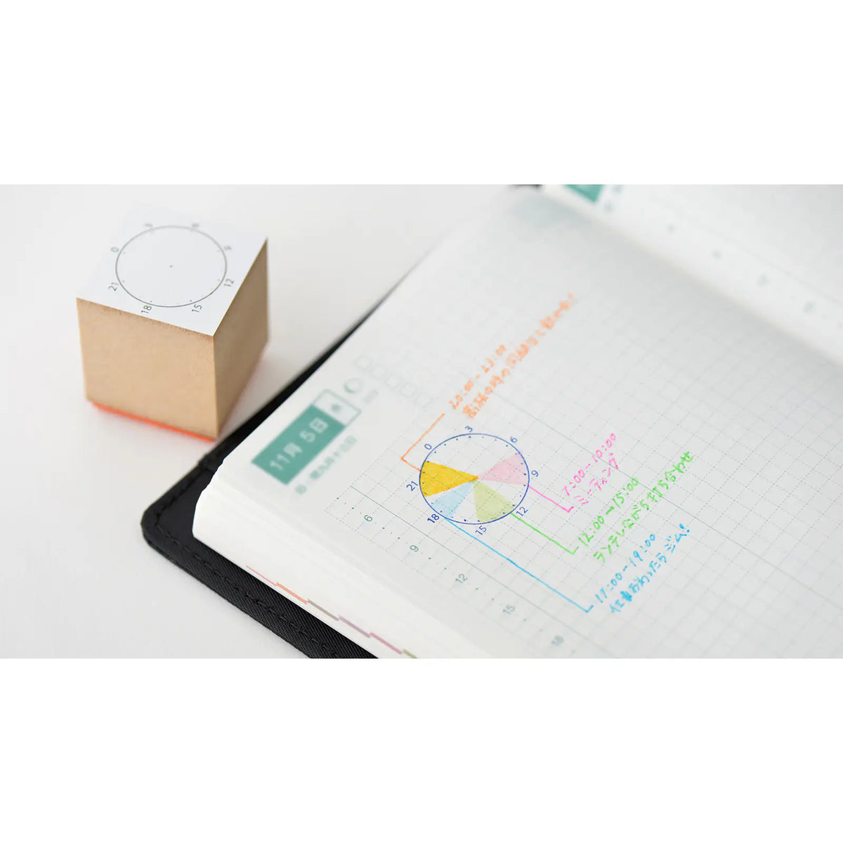 Papelería y accesorios Nombre — Sello (Reloj / Círculo de horarios) — foto 3