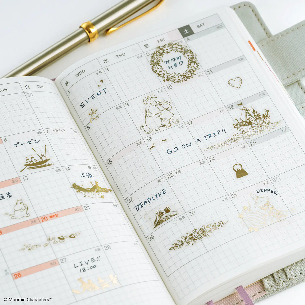 Calcomanías Moomin Foil-Stamped Clear Stickers — foto 4