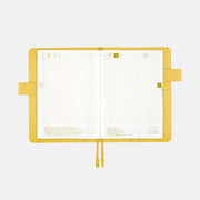 Cubierta para agenda Leather — Brilliant Yellow — A5 Cousin Size — foto 7