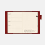 Cubierta de cuero para Hobonichi 5-Year Techo (Rojo) — Tamaño A6 — foto 6