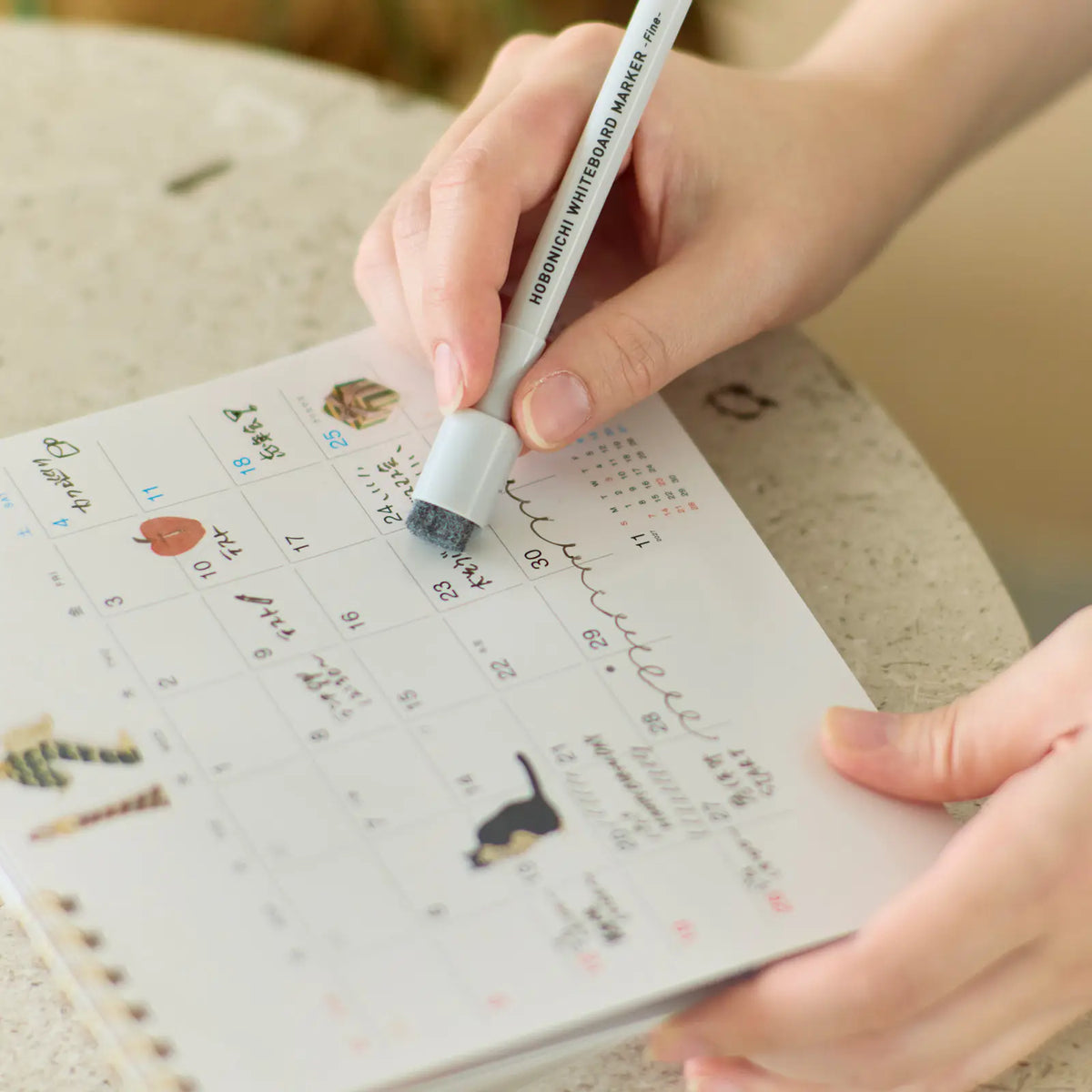 Calendario Hobonichi Whiteboard 2027 - Con bolsillo — foto 5