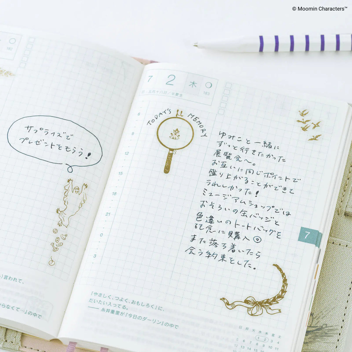 Calcomanías Moomin Foil-Stamped Clear Stickers — foto 5