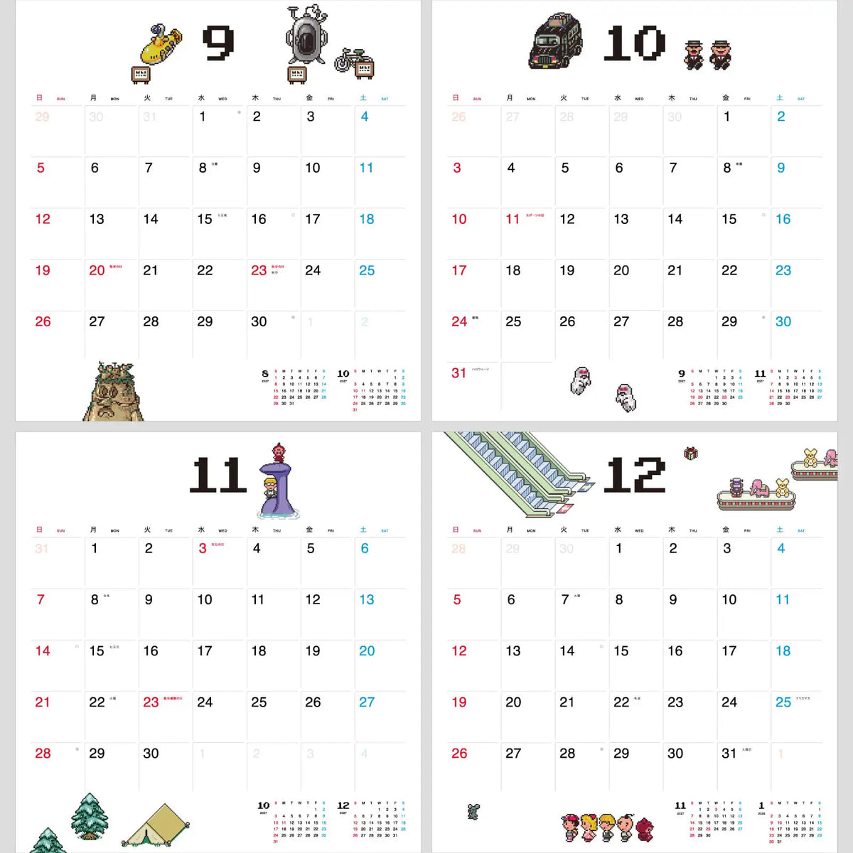 Calendario Pizarra Hobonichi 2027 MOTHER — Tamaño completo / Escritorio — foto 5