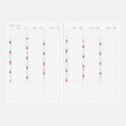 Agenda Hobonichi Techo 2027 Japanese Cousin Book — Tamaño A5 / Diario / Inicio en enero / Inicio en lunes — foto 6