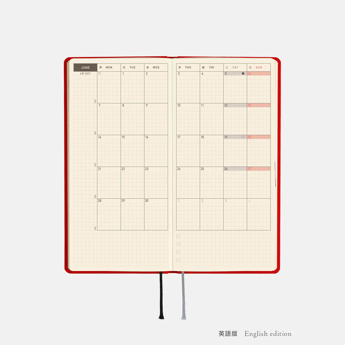 Agenda Colors — Poppy Red — Weeks Mega Hardcover Book — foto 7