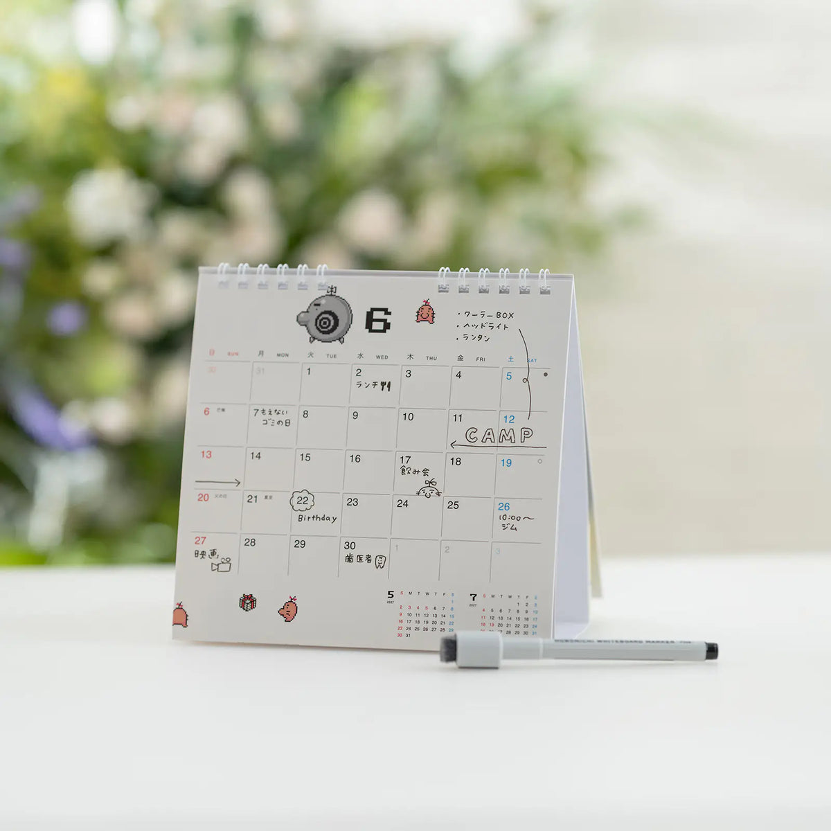 Calendario Pizarra Hobonichi 2027 MOTHER — Tamaño completo / Escritorio — foto 7