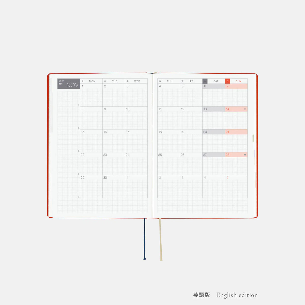 Agenda Yumi Kitagishi — White Cat and Rabbit’s Tea Room — HON / A5 Size / Diaria / ENG o JPN edición / Inicio en enero — foto 6