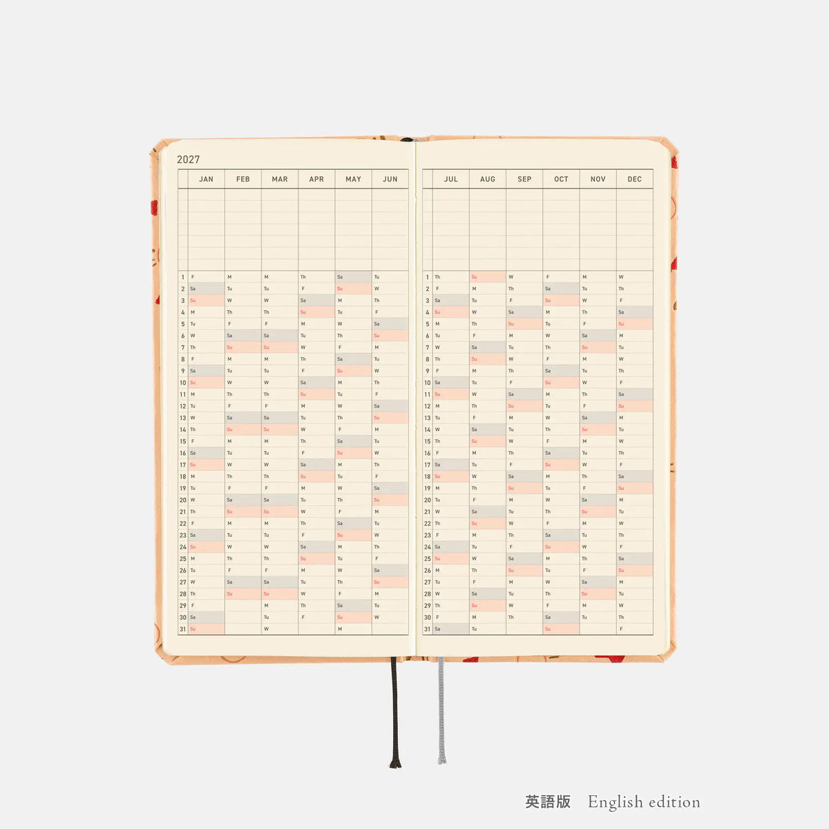 Agenda MOTHER — Mr. Saturn Pattern — Semanales Hobonichi Techo — foto 9