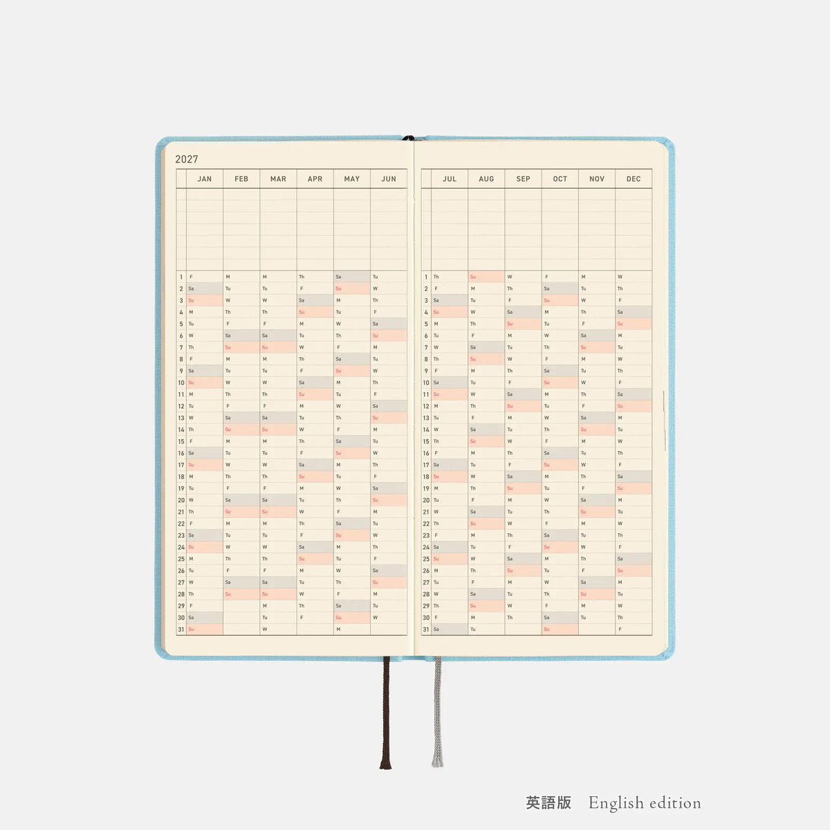Agenda Colors — Sea Glass — Weeks Mega Hardcover Book — foto 8