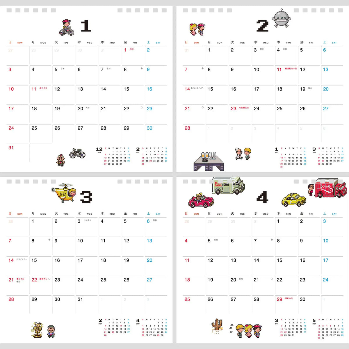 Calendario Pizarra Hobonichi 2027 MOTHER — Tamaño completo / Escritorio — foto 9