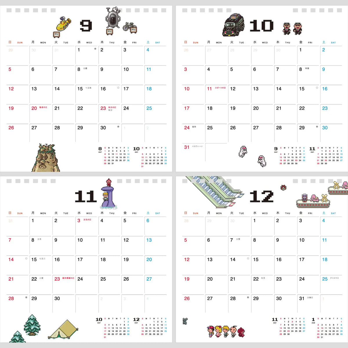 Calendario Pizarra Hobonichi 2027 MOTHER — Tamaño completo / Escritorio — foto 11
